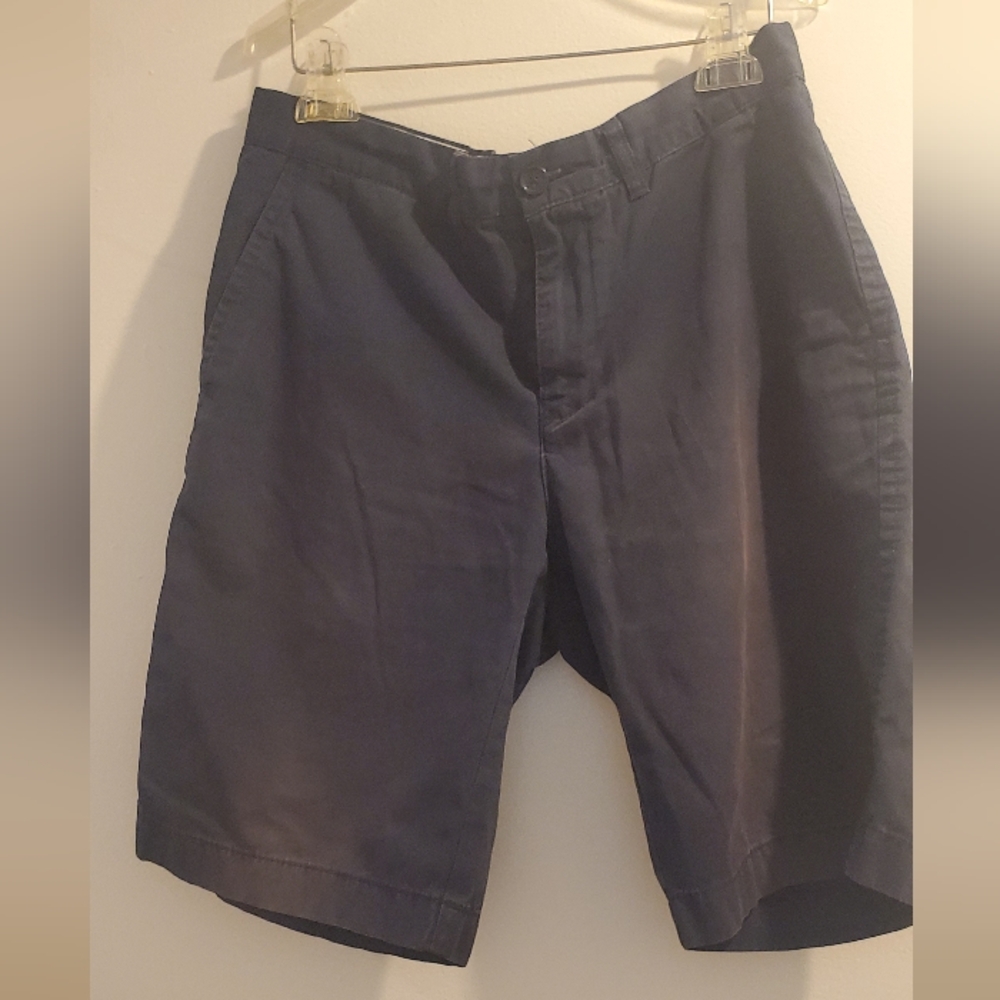 Tommy Hilfiger Blue Flat Front Bermuda Shorts